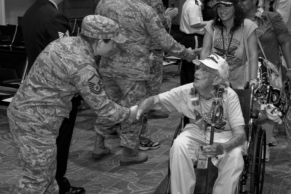 182nd Airlift Wing members salute generations past