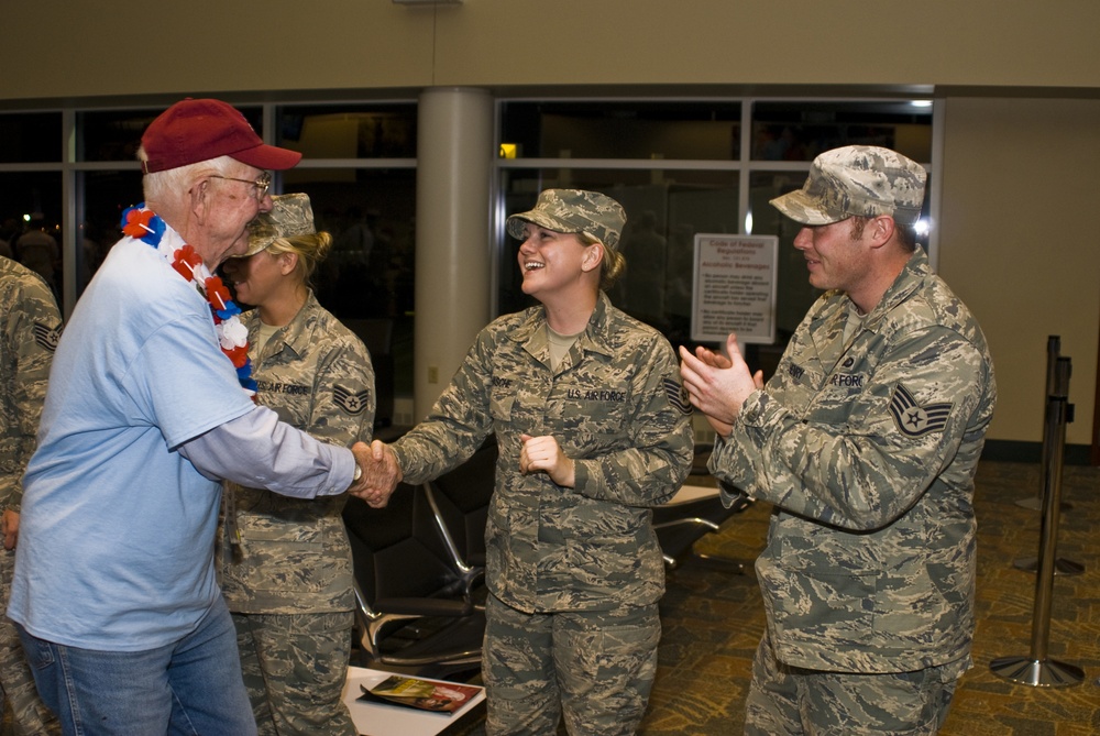 182nd Airlift Wing members salute generations past