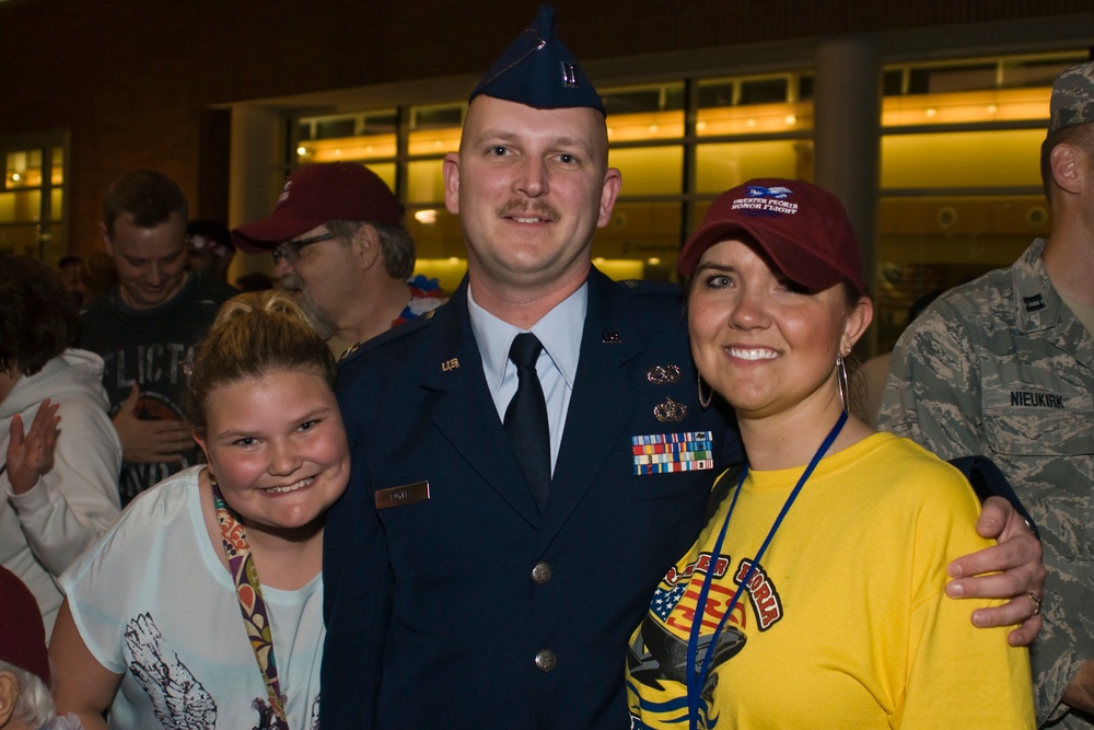 182nd Airlift Wing members salute generations past