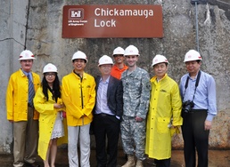 Officials from China’s Three Gorges Corporation visit Chickamauga Lock