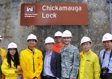 Officials from China’s Three Gorges Corporation visit Chickamauga Lock