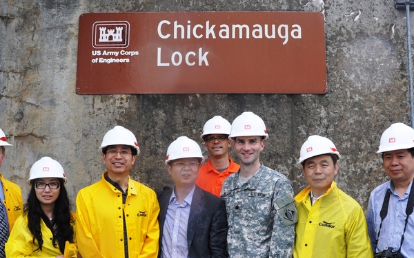 Officials from China’s Three Gorges Corporation visit Chickamauga Lock