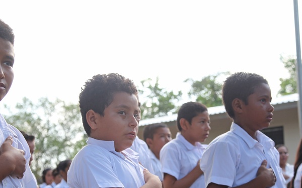 Ribbon cutting at new schools