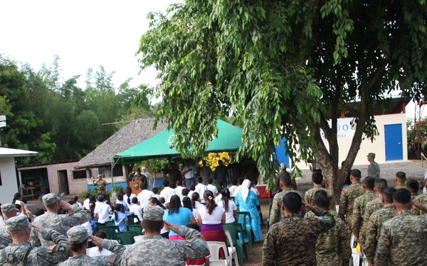 Ribbon cutting at new schools