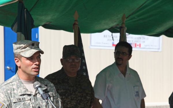Ribbon cutting at new schools