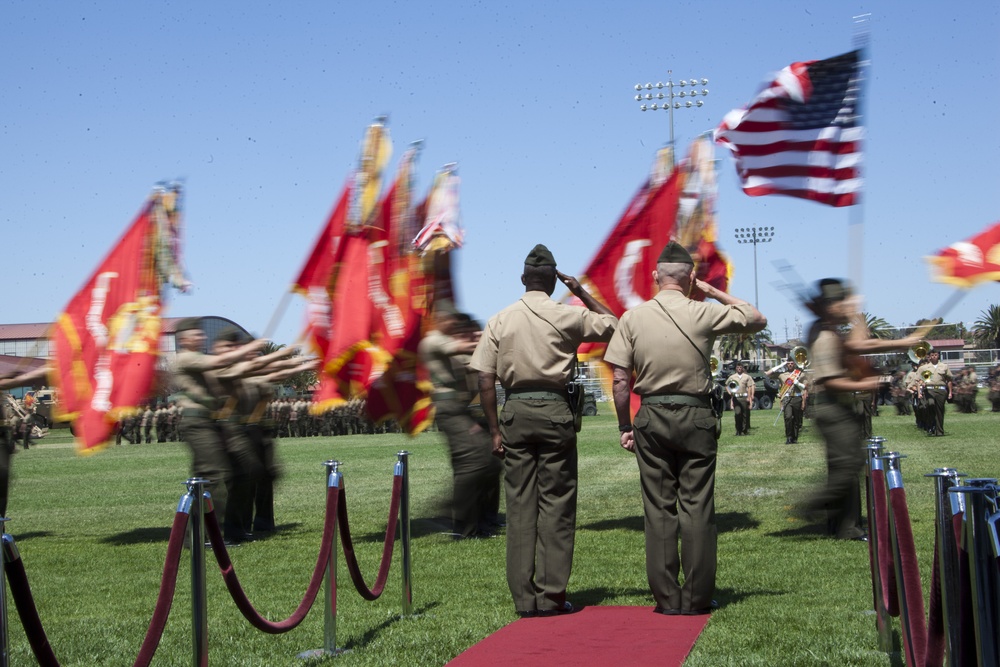 1st Marine Division Change of Command