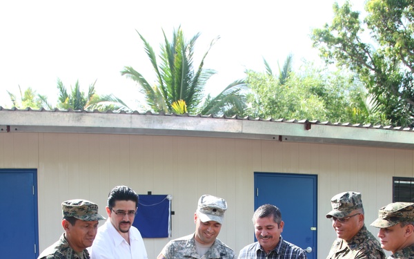 Ribbon cutting at new schools