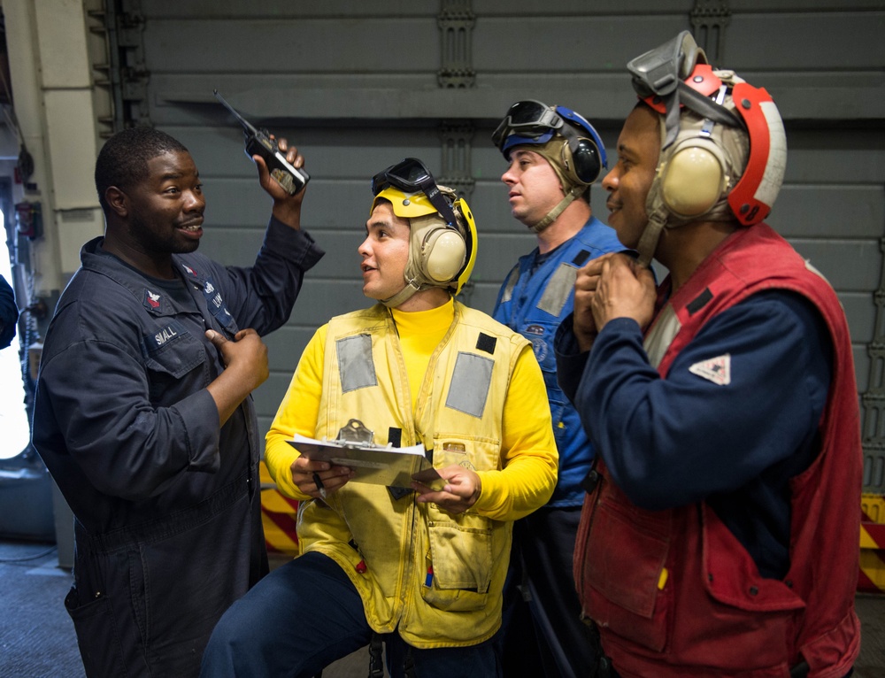 Aircraft firefighting drill