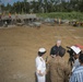 Secretary of the Navy speaks with media