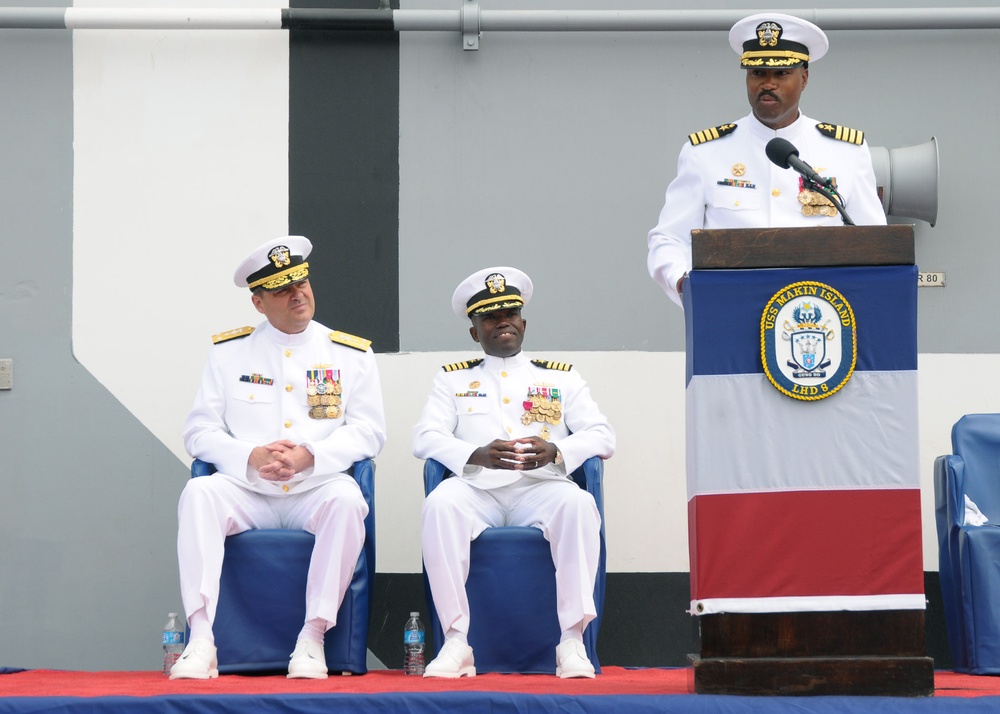 USS Makin Island change of command