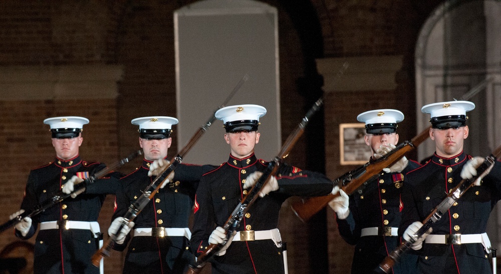 Evening Parade at Marine Barracks Washington