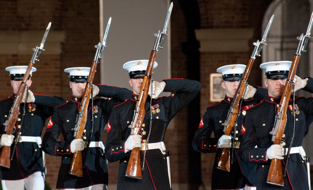 Evening Parade at Marine Barracks Washington