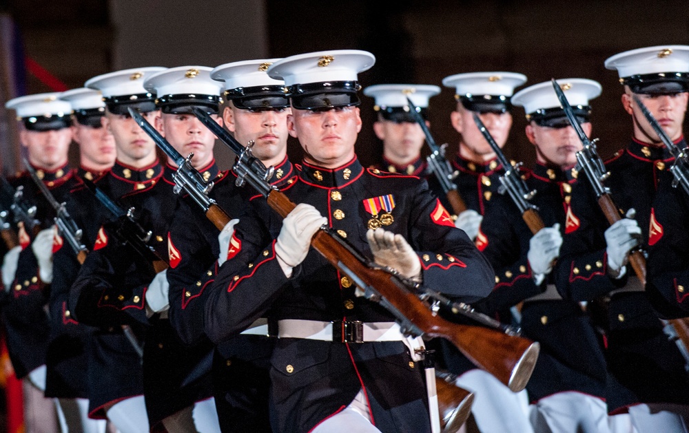 Evening Parade at Marine Barracks Washington