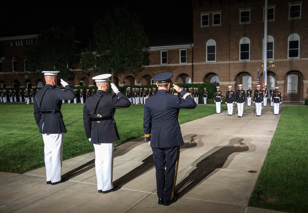 Evening Parade at Marine Barracks Washington