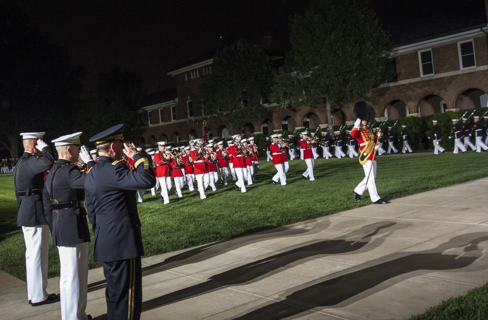 Evening Parade at Marine Barracks Washington