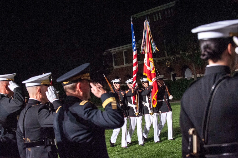 Evening Parade at Marine Barracks Washington