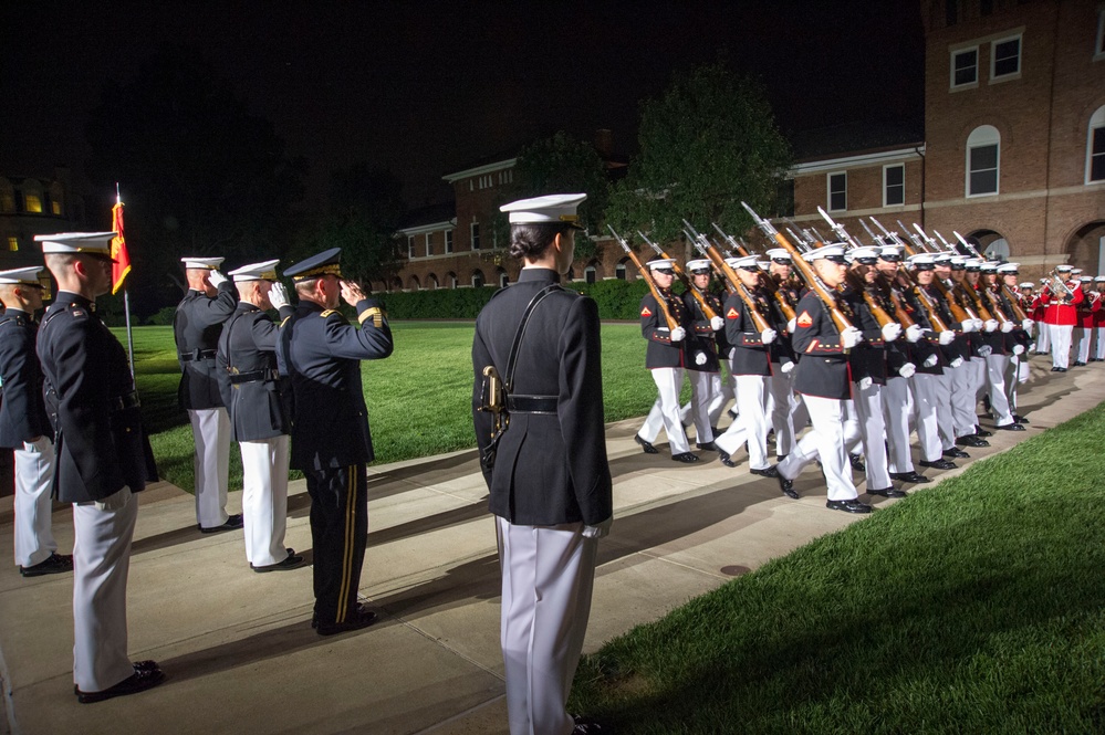 Evening Parade at Marine Barracks Washington