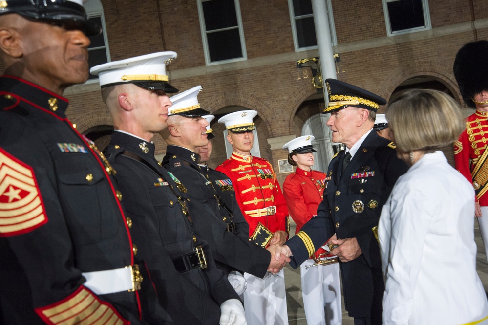 Evening Parade at Marine Barracks Washington