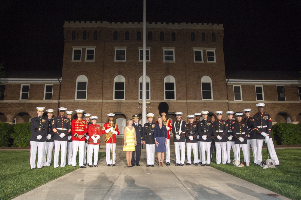 Evening Parade at Marine Barracks Washington