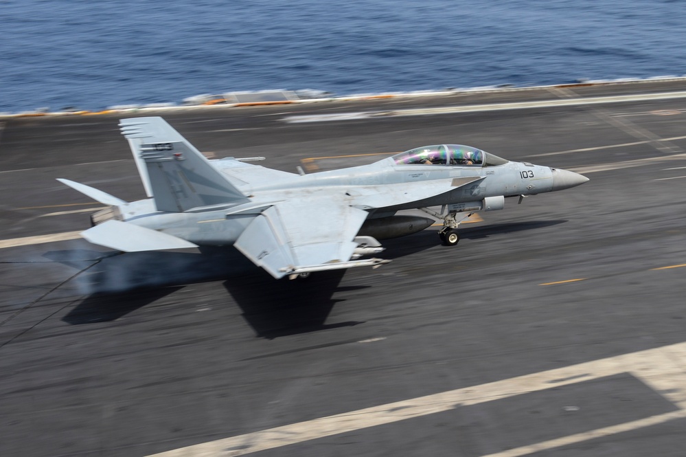 Nimitz flight deck action