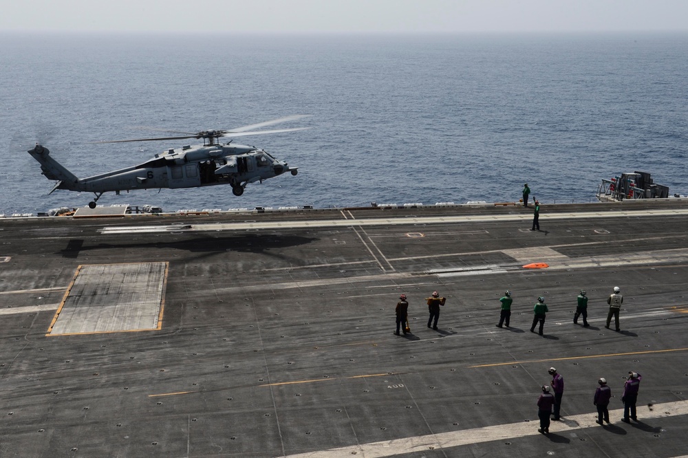 Nimitz flight deck action