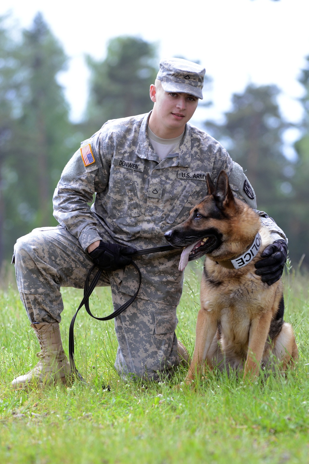 131st Military Working Dog Detachment device detection training