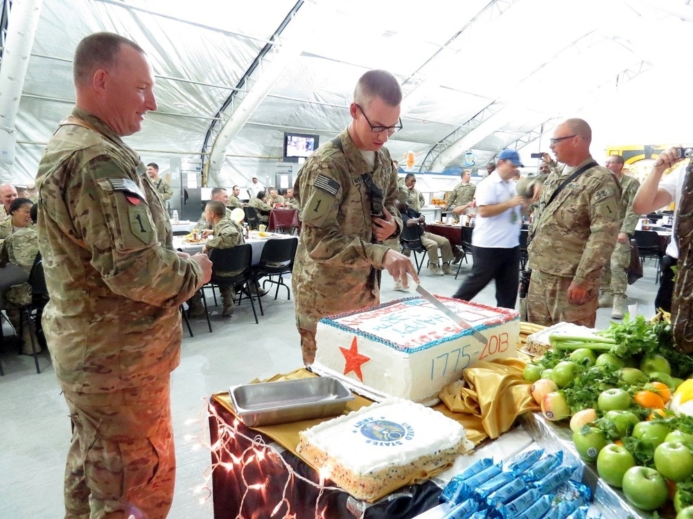 Cutting the cake