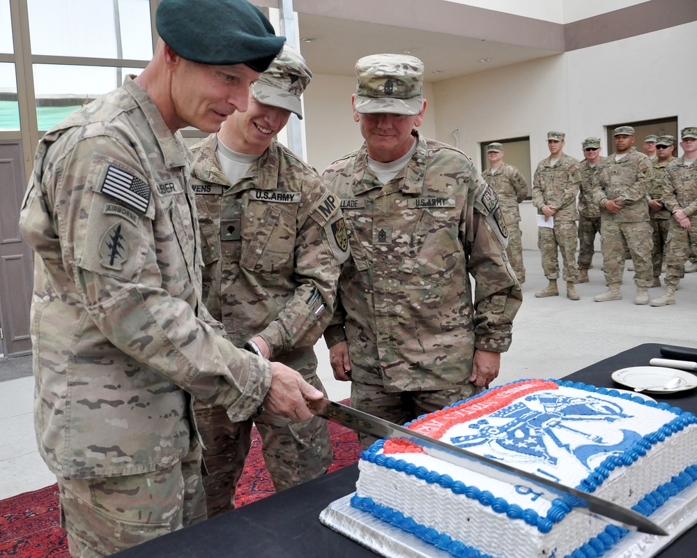 CJIATF 435 celebrates U.S. Army 238th Birthday in Afghanistan