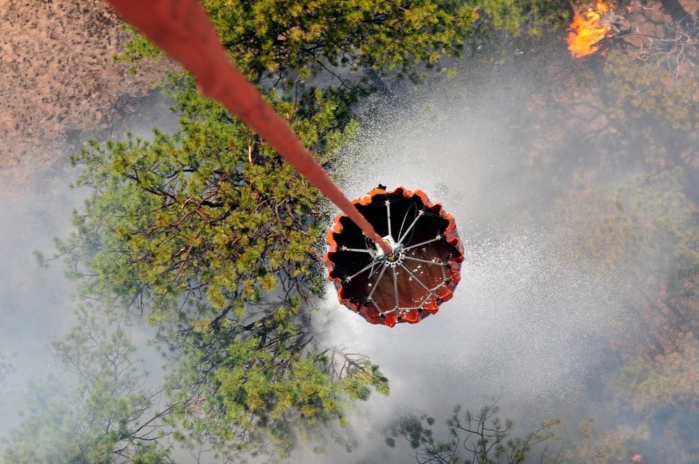 Bambi-bucket drops on Black Forest fire
