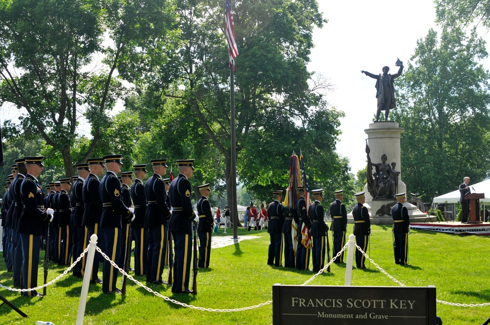 The Old Guard honors Francis Scott Key