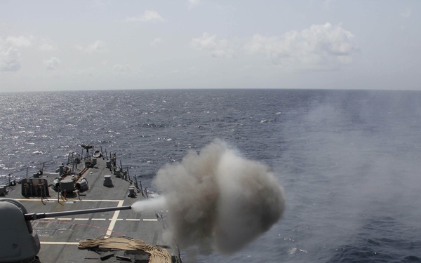 USS Gonzalez live-fire exercise