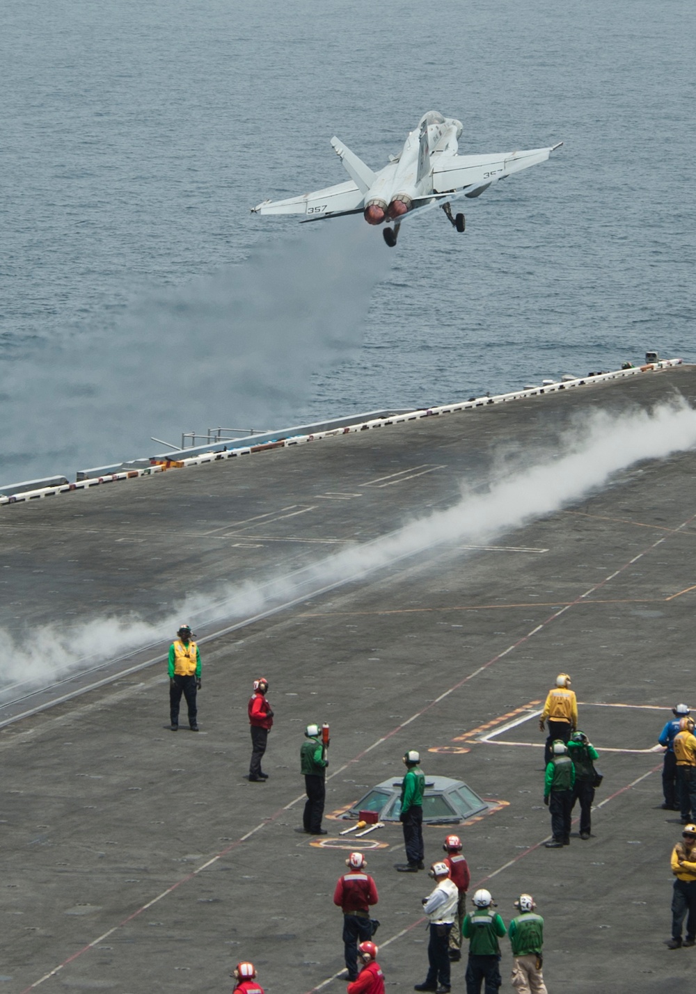 Nimitz flight deck action
