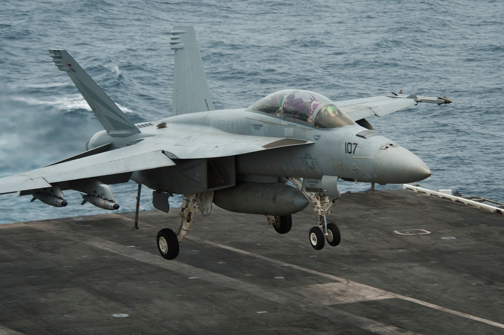 Nimitz flight deck action