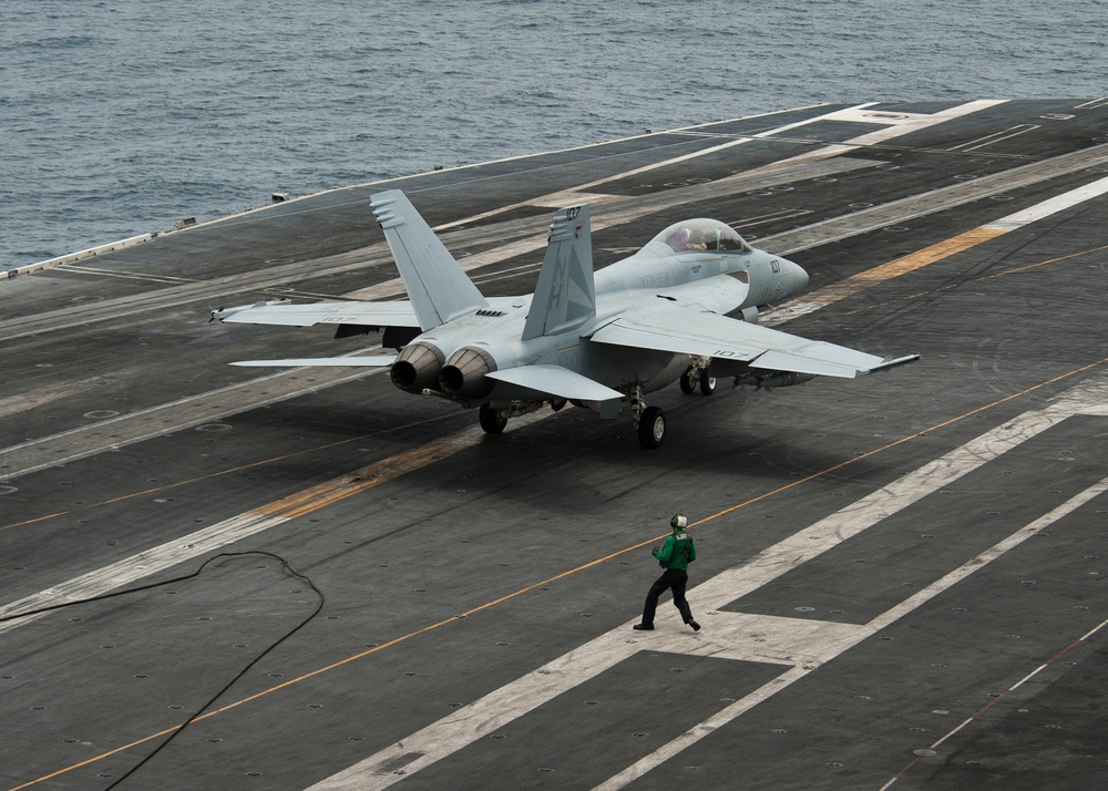Nimitz flight deck action