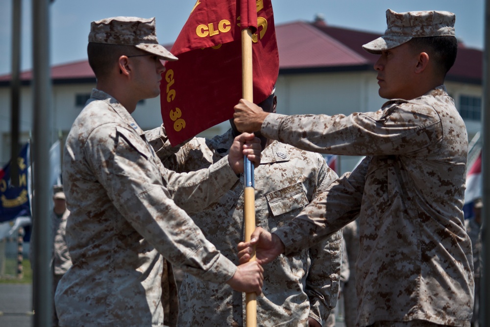 CLC-36 welcomes new CO during change-of-command