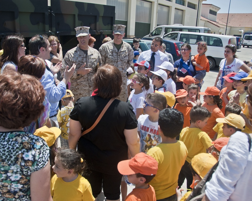 Local students visit NAS Sigonella