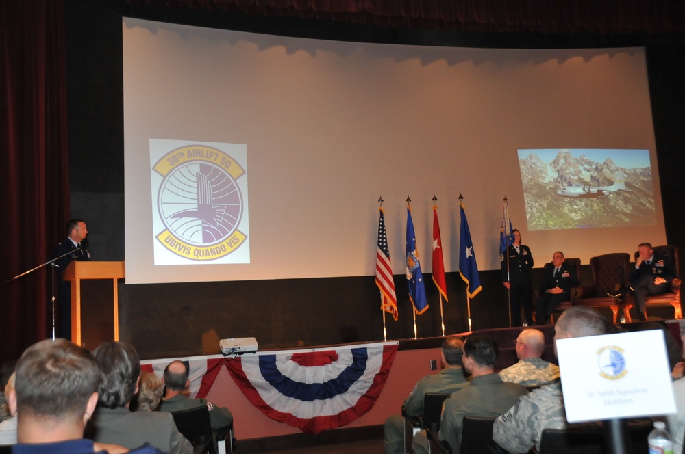 30th Airlift Squadron change of command