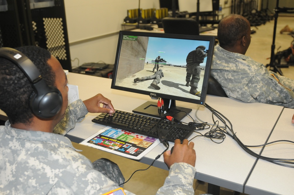 Reserve soldiers train with latest virtual reality technology