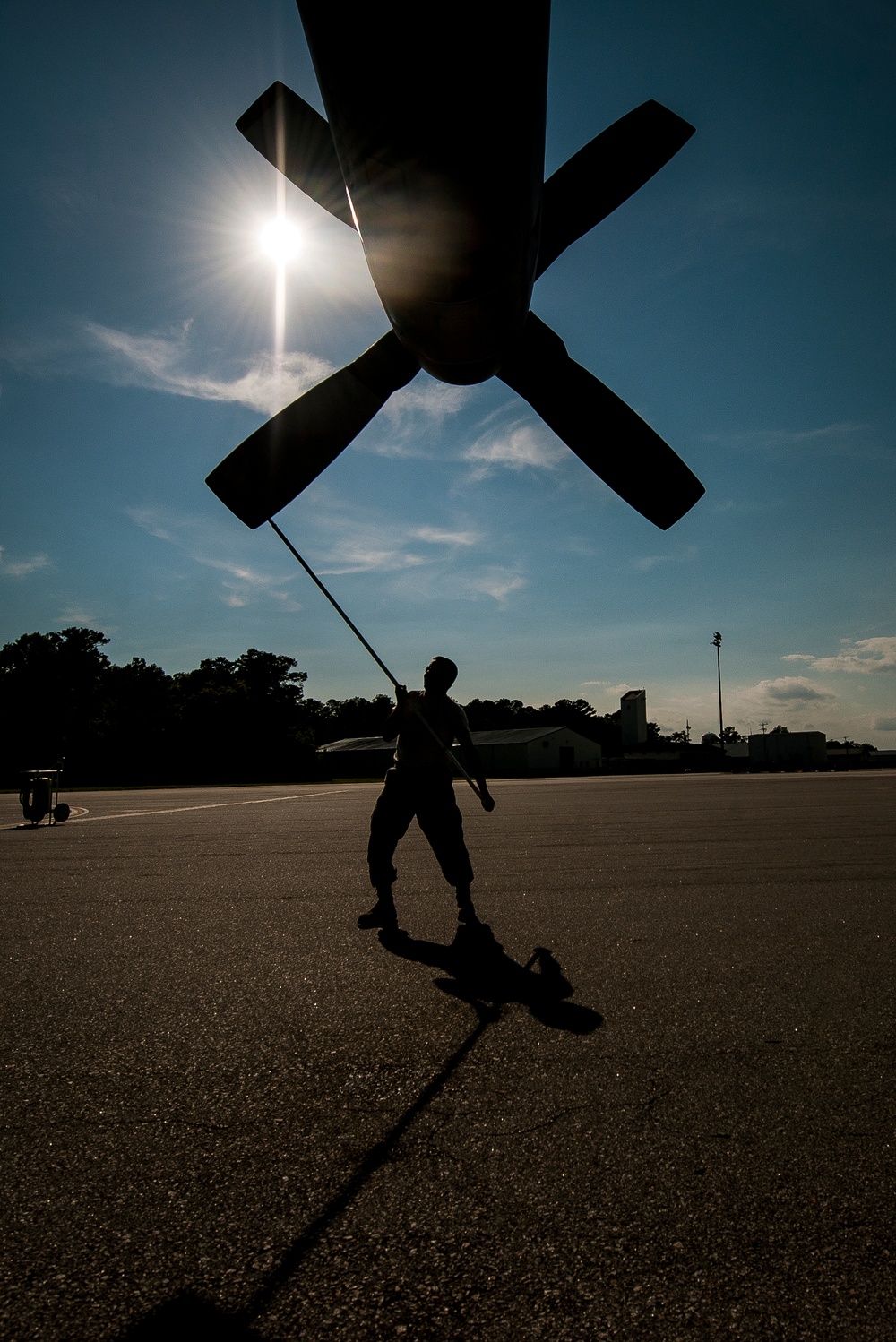 C-130 sprays away mosquitoes