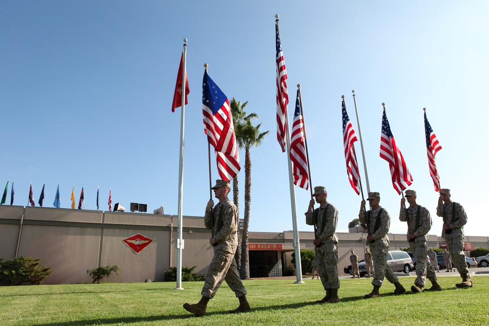 3rd MAW Morning Colors Ceremony