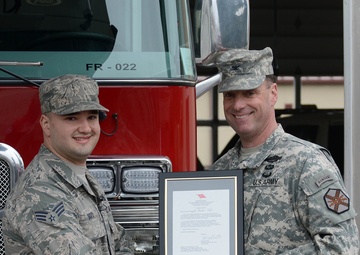 Airman awarded Army Firefighter of the Year