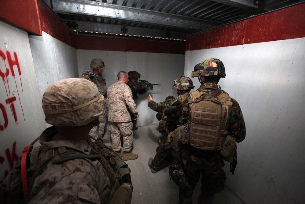 Room clearing training exercise