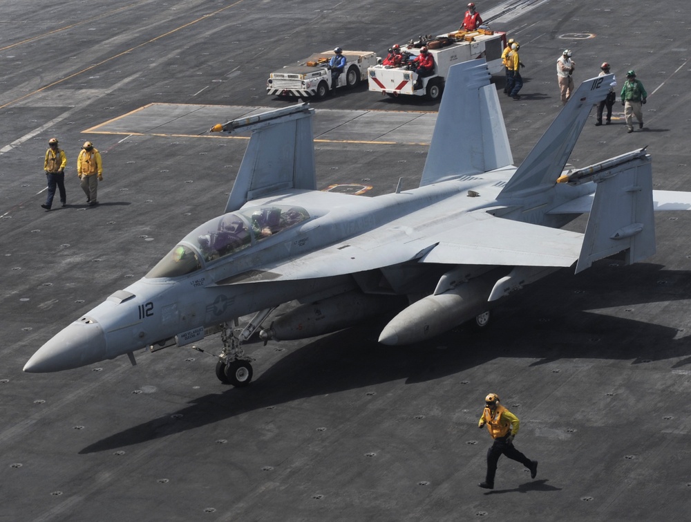 USS Nimitz flight deck operations