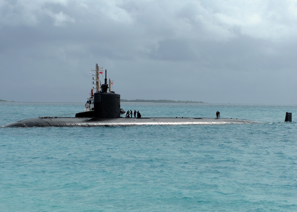 USS Springfield arrives in NSF Diego Garcia