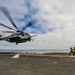 Helicopter departs from USS Boxer