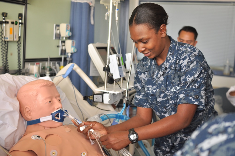 Sailor practices during critical care course