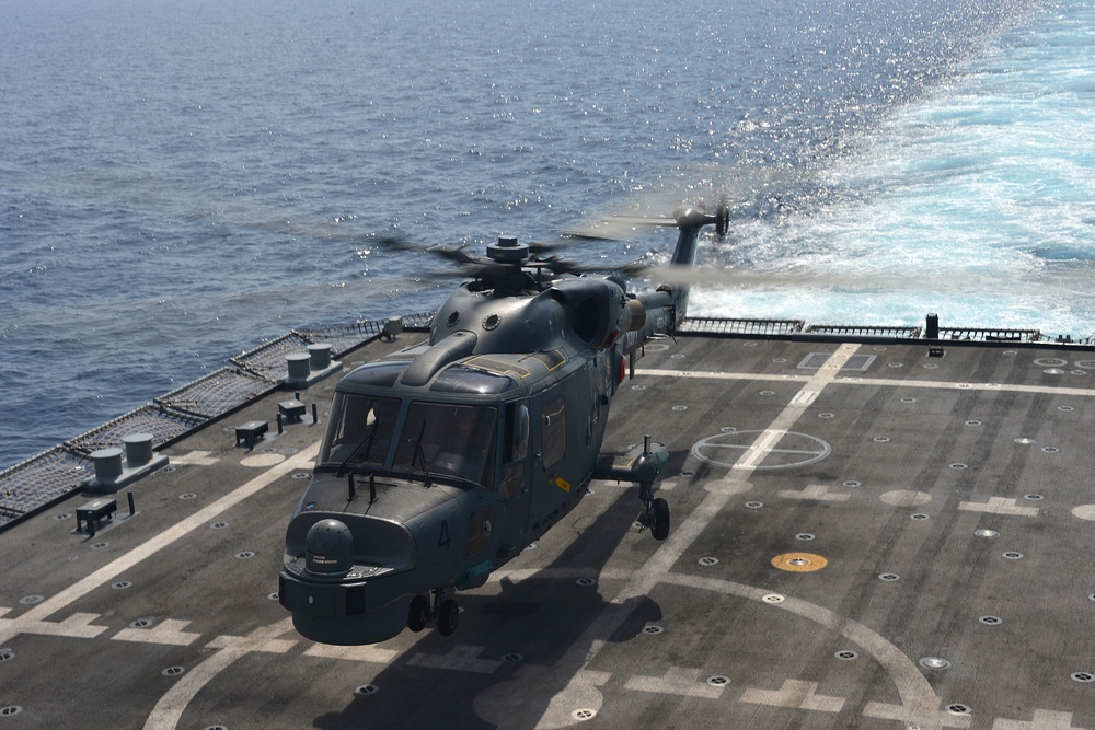 USS Freedom deck landing qualifications