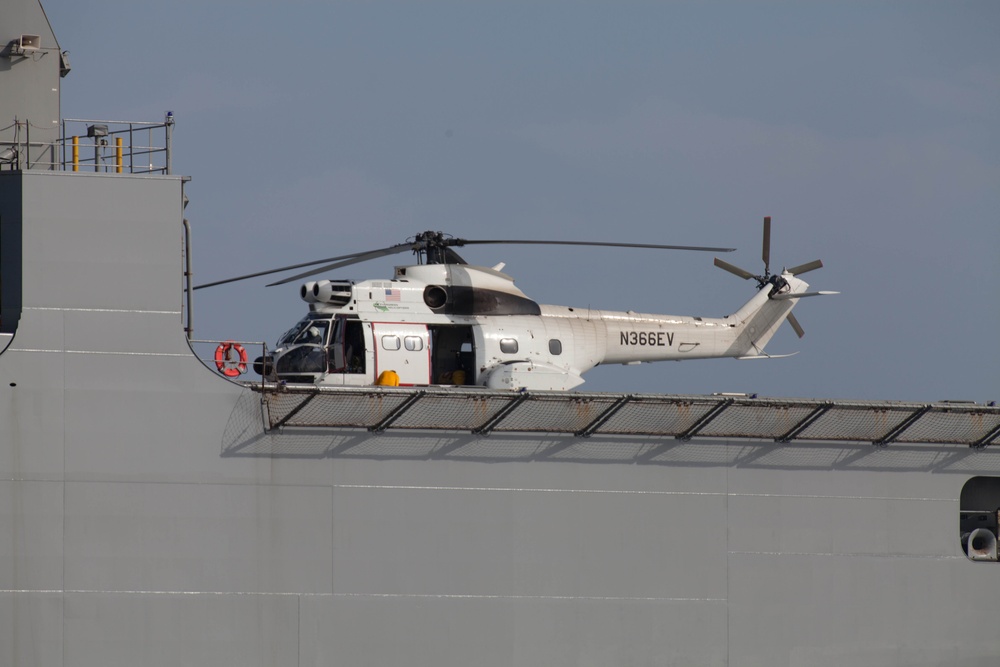 USNS Matthew Perry brings lift capabilities to Brunei