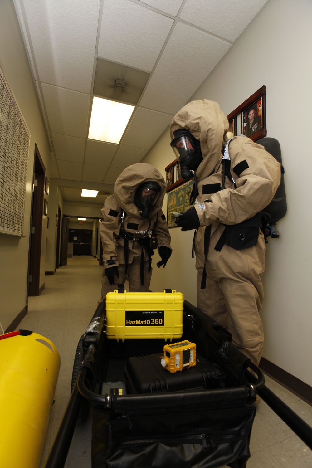 CBRN Marines respond to chemical warfare threat