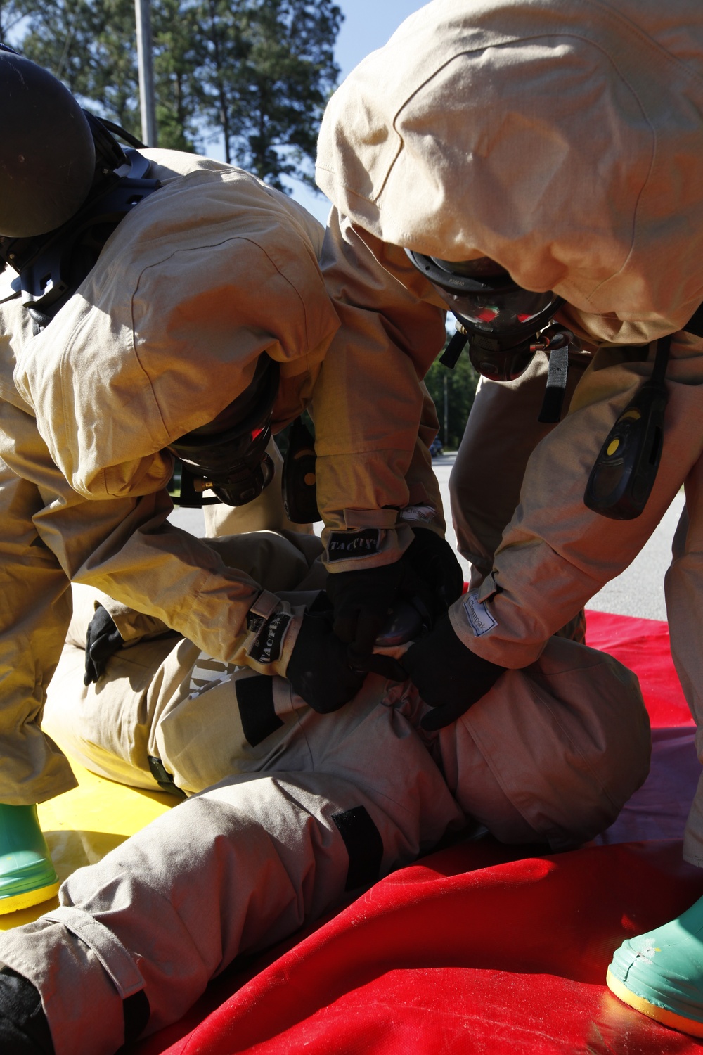 CBRN Marines respond to chemical warfare threat